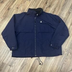 Carhartt Nylon Shoreline Jacket Men’s 2XL Storm Defender Navy Pullover Hooded